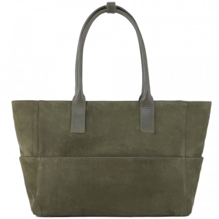 Кожаная женская сумка "Калипсо" (хаки)