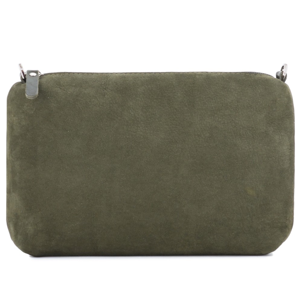 Кожаная косметичка "Лорен" (хаки)