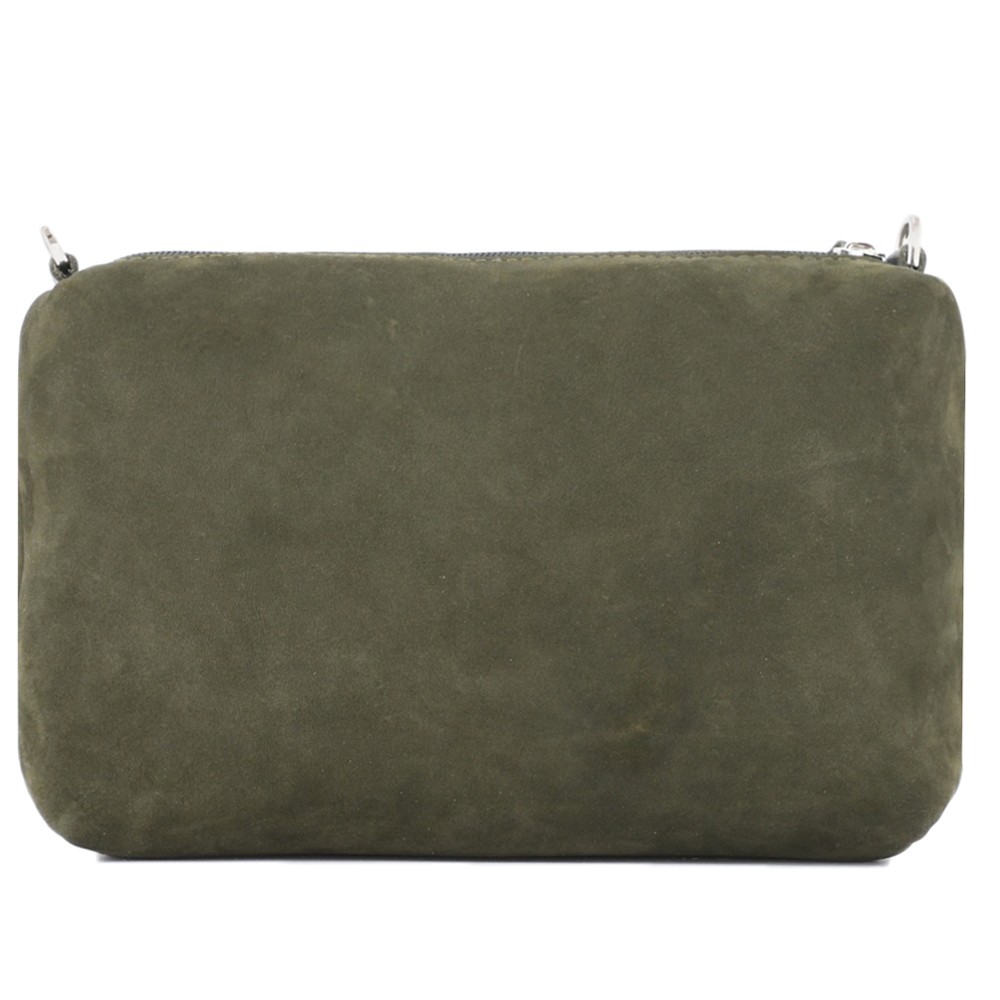 Кожаная косметичка "Лорен" (хаки)