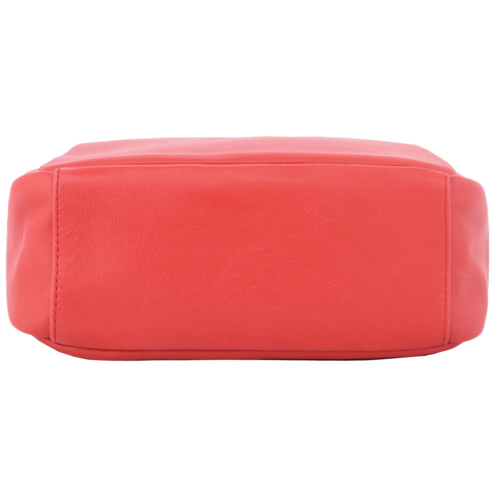 Кожаный рюкзак "Рамона" (красный)