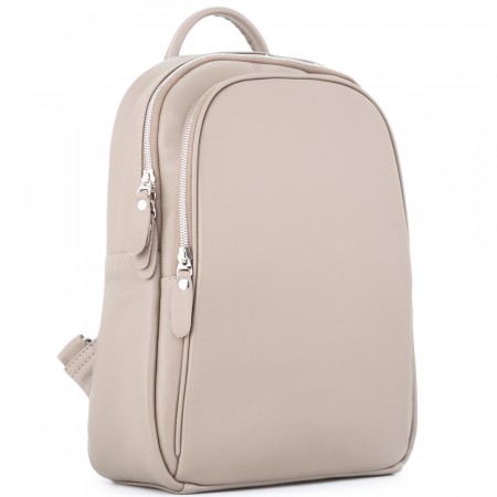 Кожаный рюкзак "Рамона" (бежевый)