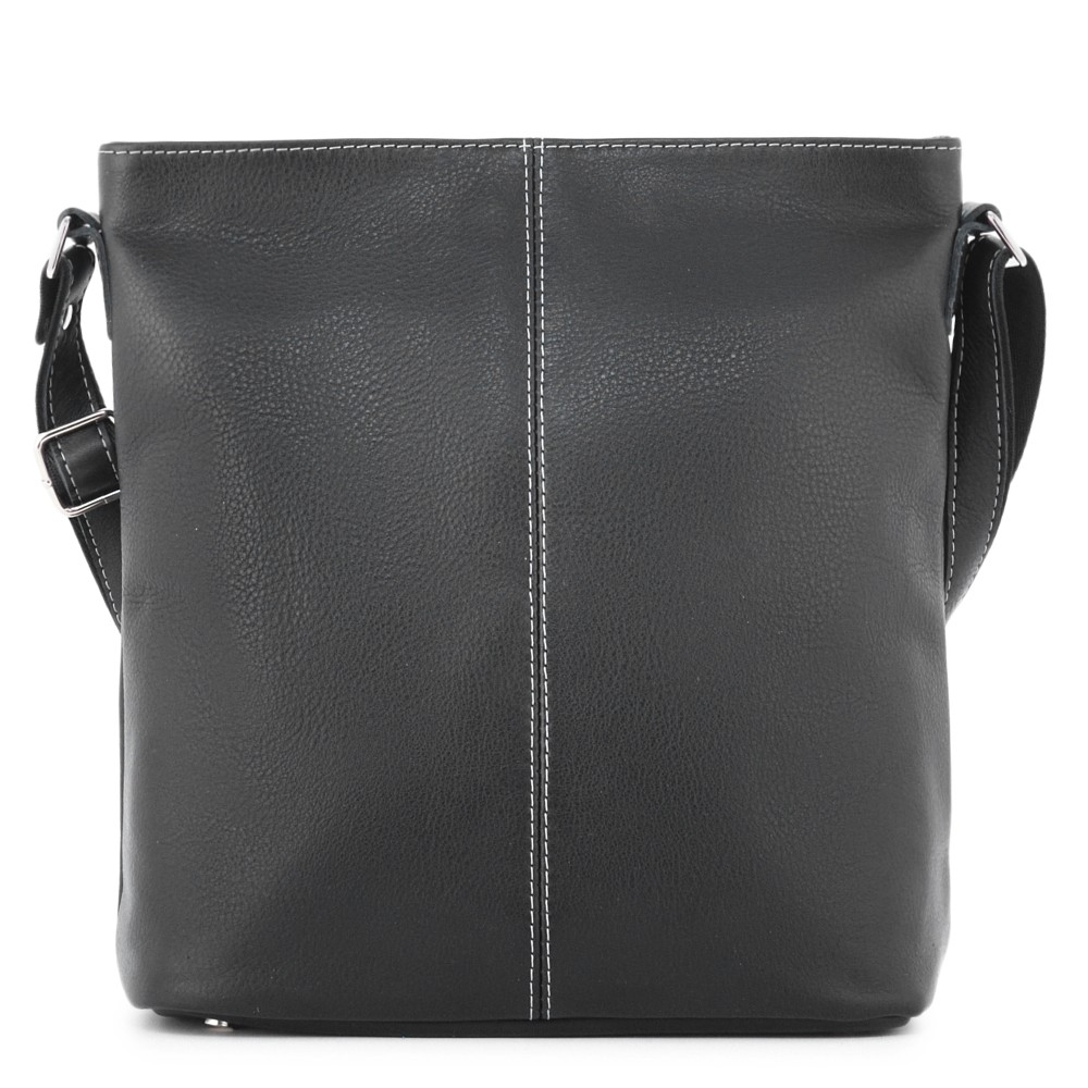 Женская кожаная сумка "Долорес" (черный)