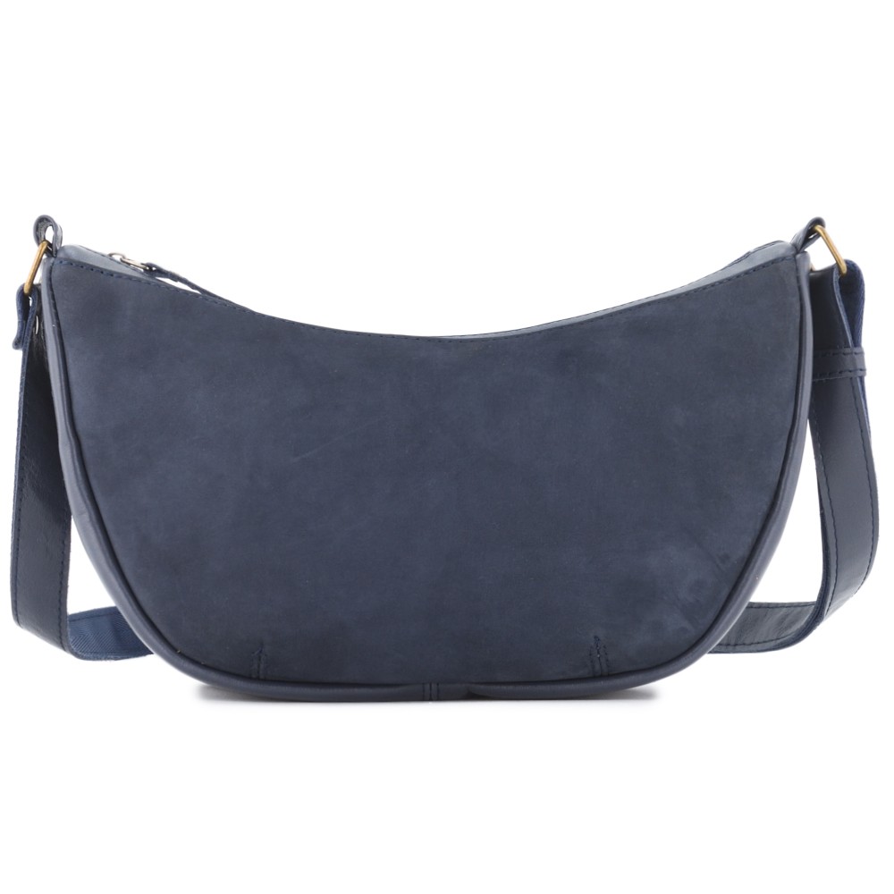 Женская кожаная сумка "Ладога" (синяя)