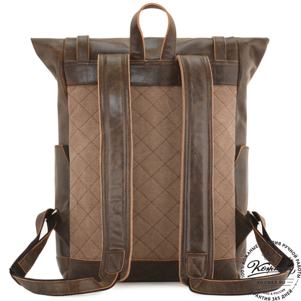 Мужской кожаный рюкзак "Орландо" (коричневая наппа)
