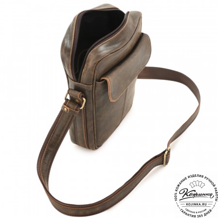 Кожаная сумка "Канада" (коричневая наппа)