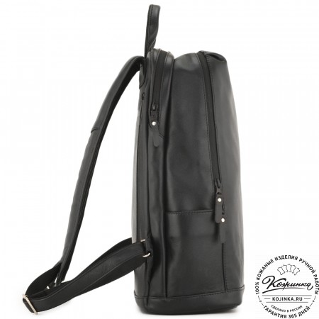 Кожаный рюкзак "Молибден" (черный)
