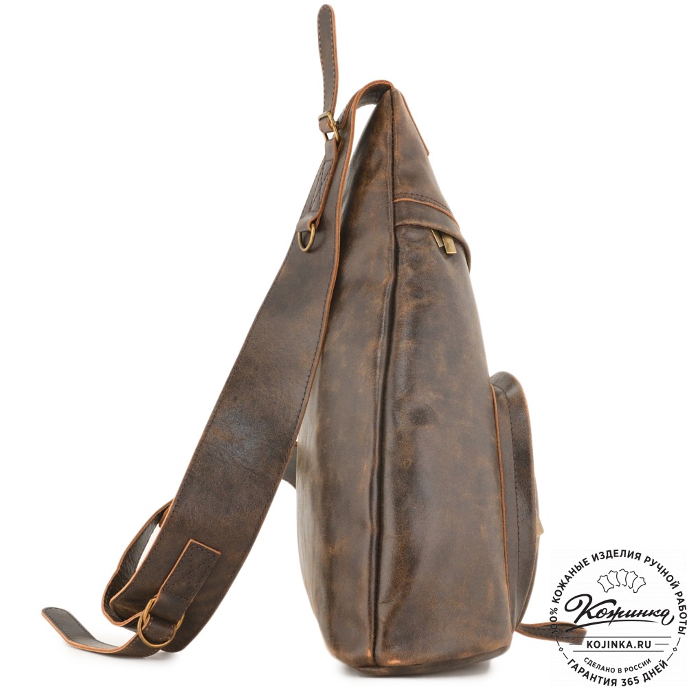 Кожаный рюкзак "Фобос" (коричневая наппа)