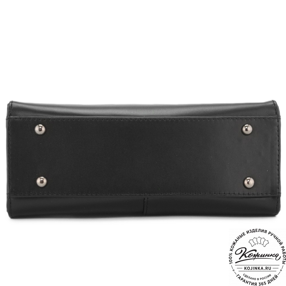 Женская кожаная сумка "Анабель" (черная)