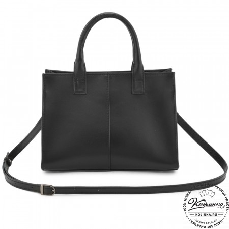 Женская кожаная сумка "Анабель" (черная)