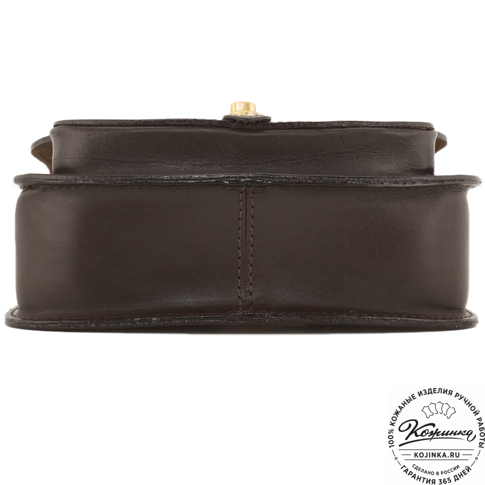 Кожаная сумка ручной работы "Париж" - с ручкой (темно-коричневый)