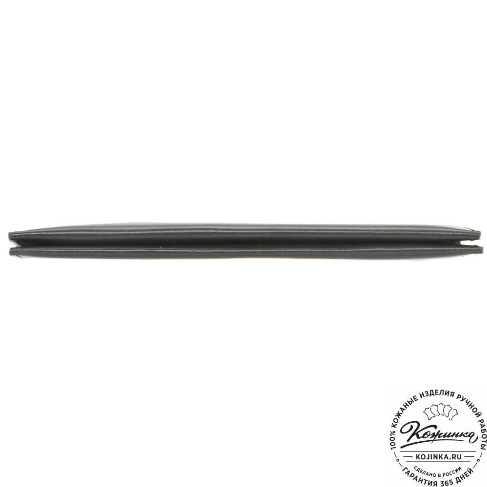 Кожаное портмоне Санкт-Петербург (черное гладкое)