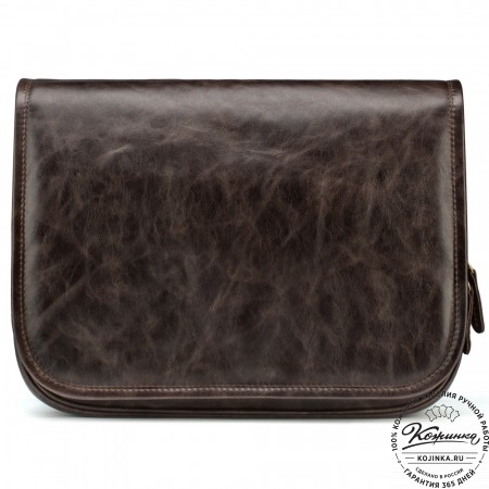 Кожаная сумка "Риана" (тёмно-коричневый антик)