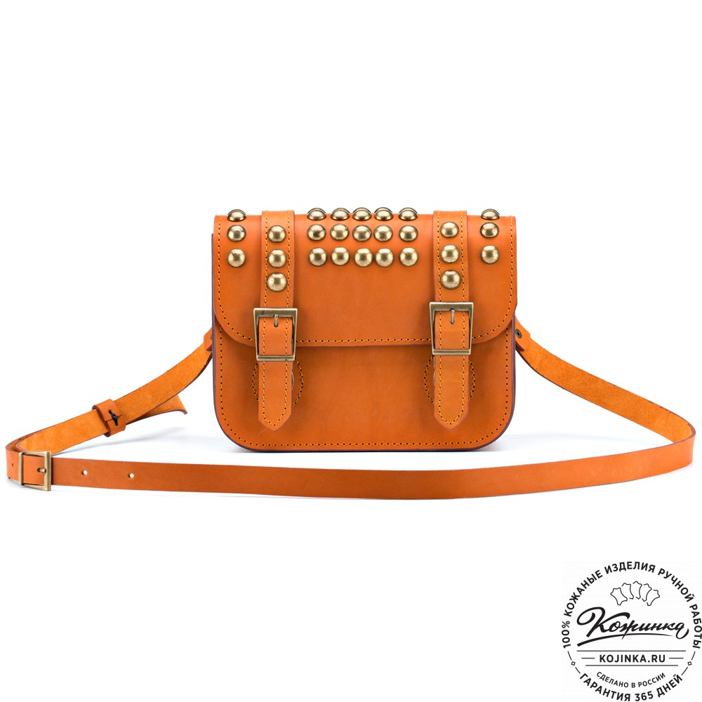 Женская кожаная сумка "Наоми" (рыжая)