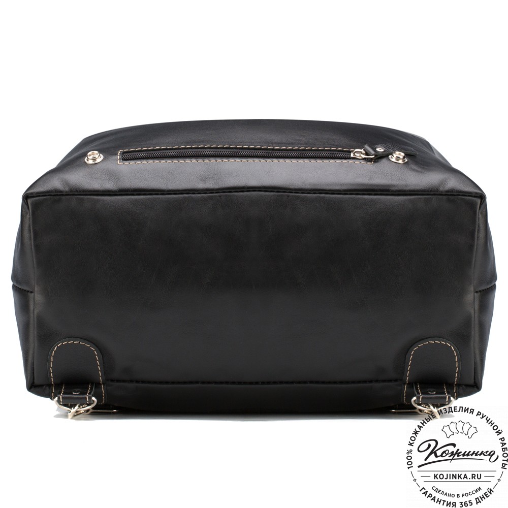 Кожаный рюкзак "Брук" (чёрный)