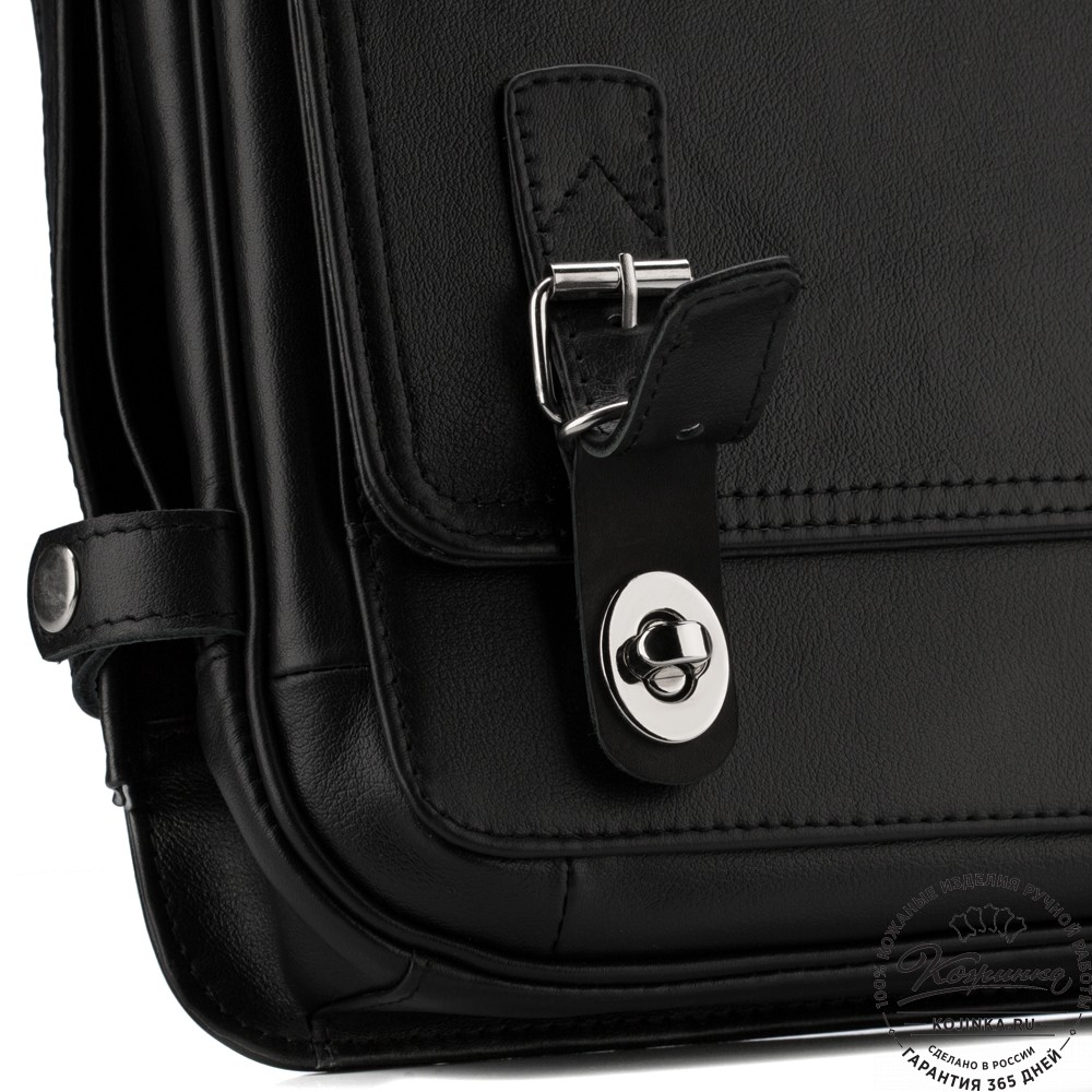 Кожаный портфель "Арамис" (черный)