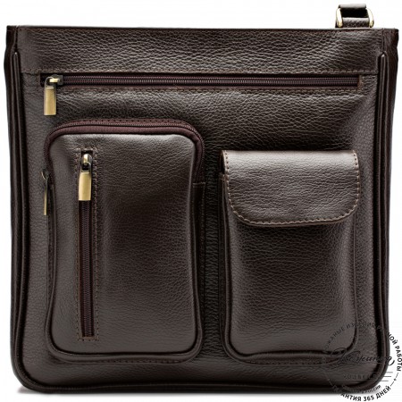 Кожаная сумка "Боб" (коричневая)