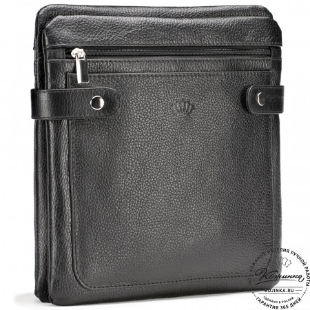 Кожаная сумка "Гарольд" (чёрная)