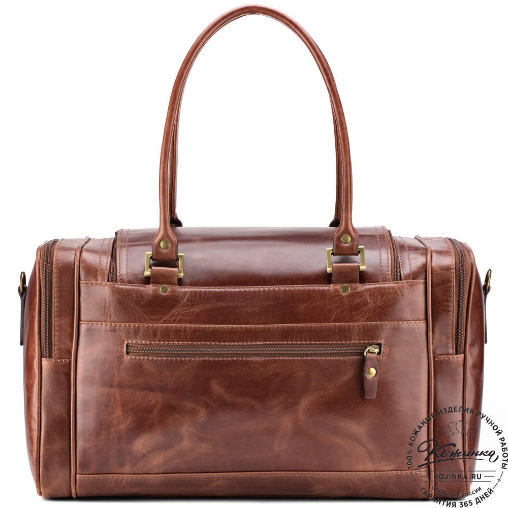 Кожаная дорожная сумка "Кимберли" (коричневый воск)