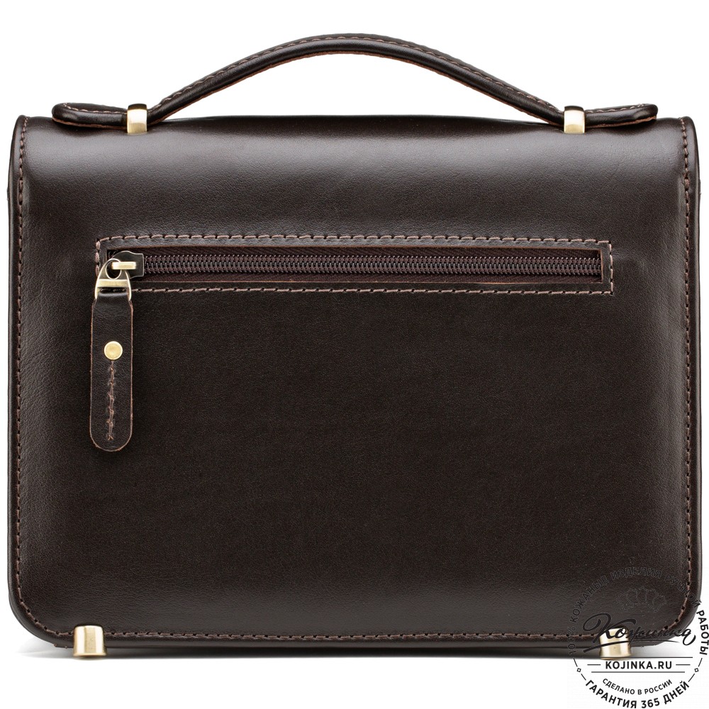 Кожаная барсетка "Вегас" (коричневая)