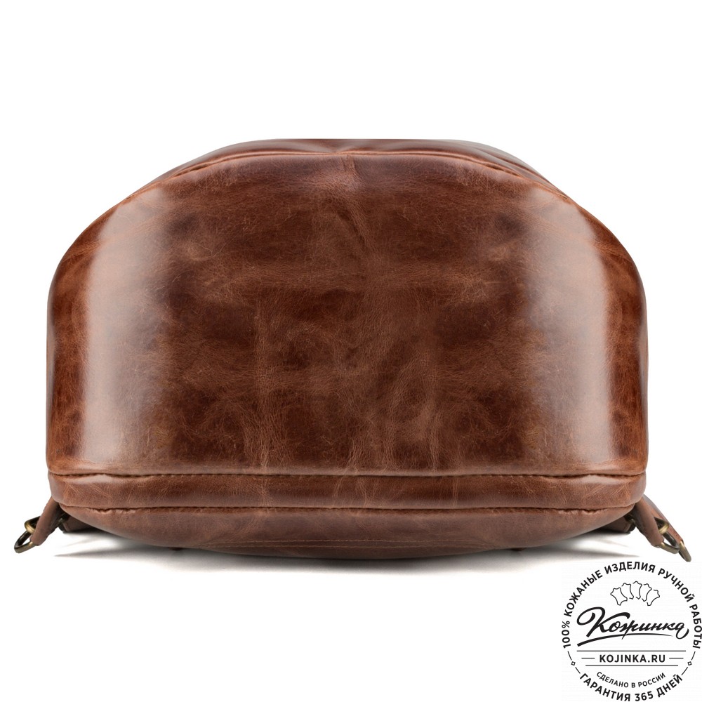 Кожаный рюкзак "Посейдон" (коричневый воск)