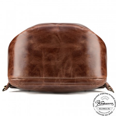 Кожаный рюкзак "Посейдон" (коричневый воск)