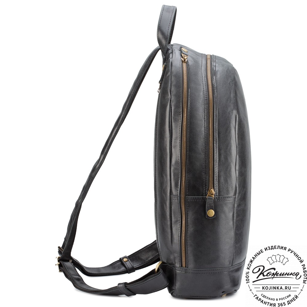 Кожаный рюкзак "Дрезден" (чёрный)