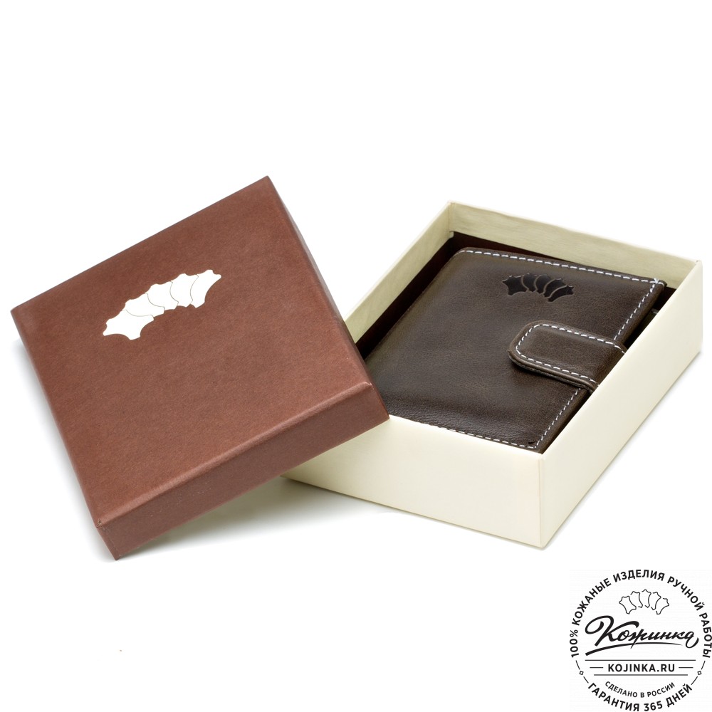 Кожаное портмоне "Германия" (оливковое)