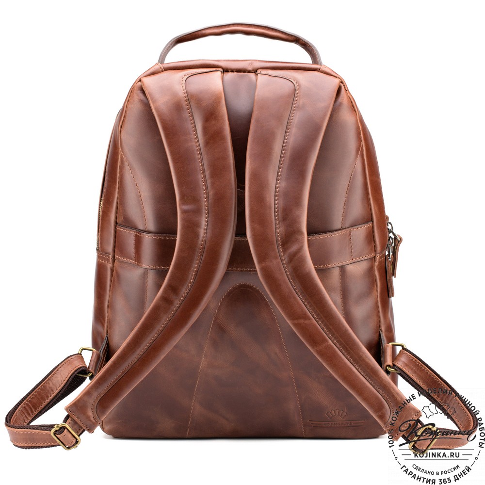 Кожаный рюкзак "Марвин" (коричневый воск)