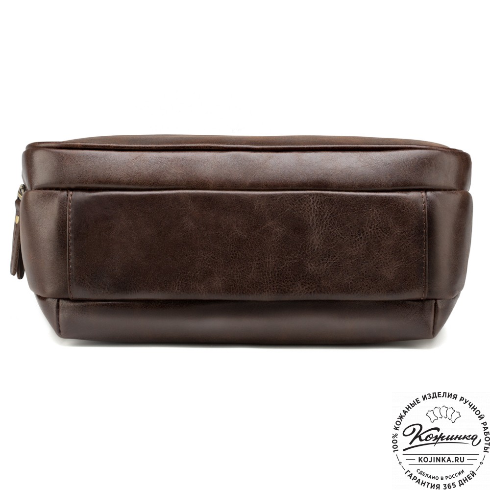 Женская кожаная сумка "Эмма" (коричневая)