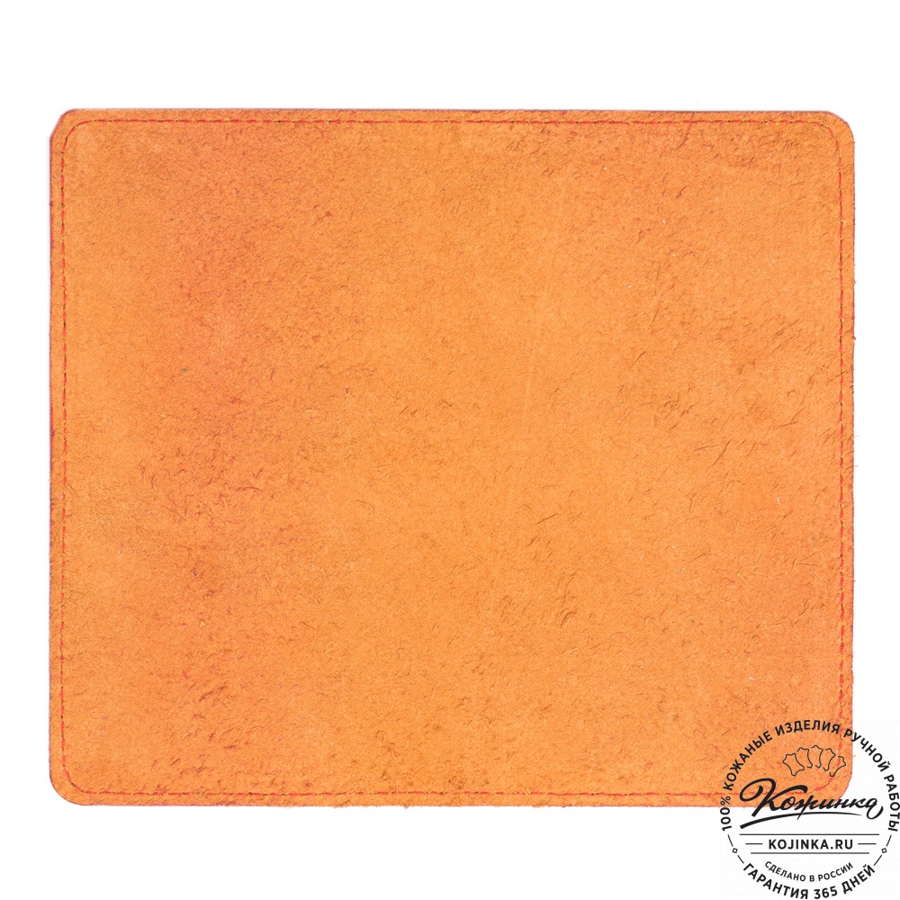 Кожаный коврик для мыши малый  (красный)