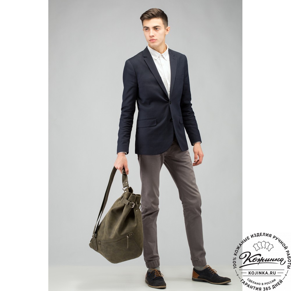 Кожаный рюкзак "Селена" (рыжий антик)