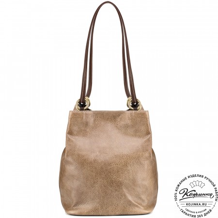 Кожаная сумка "Хлоя" (оливковая)