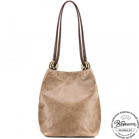 Кожаная сумка "Хлоя" (оливковая)