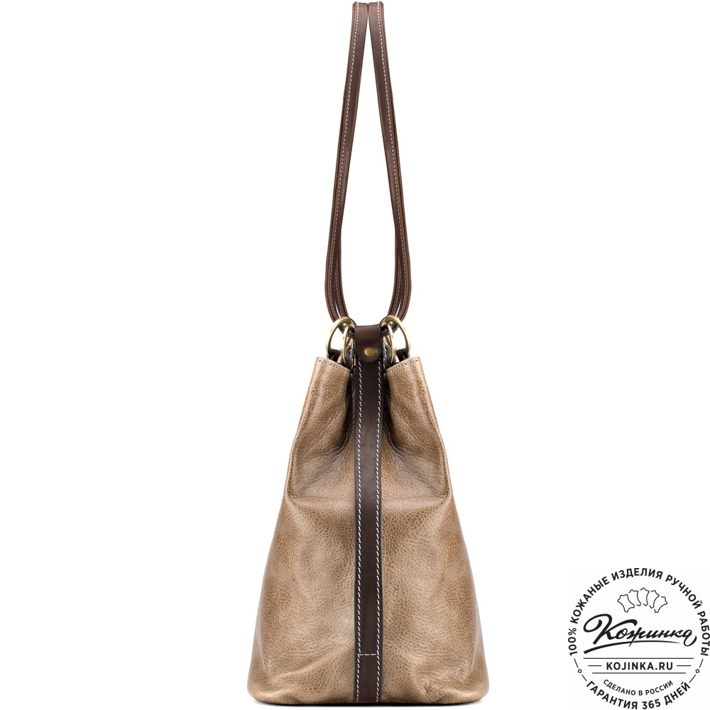 Кожаная сумка "Хлоя" (оливковая)