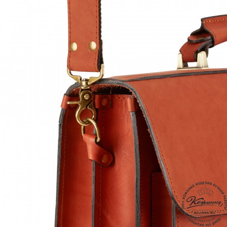 Кожаный портфель "Герман" (рыжий)