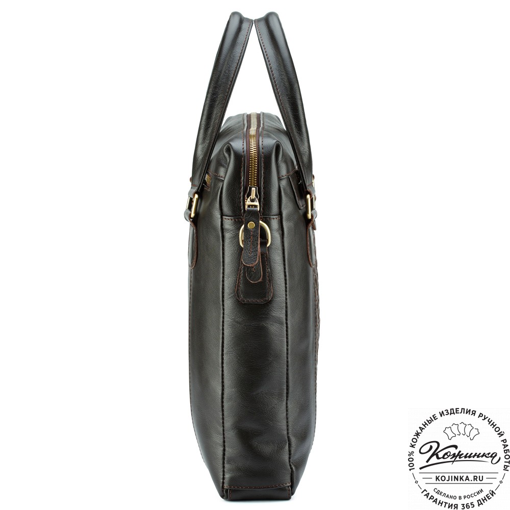 Кожаная сумка "Крюгер" (коричневая)