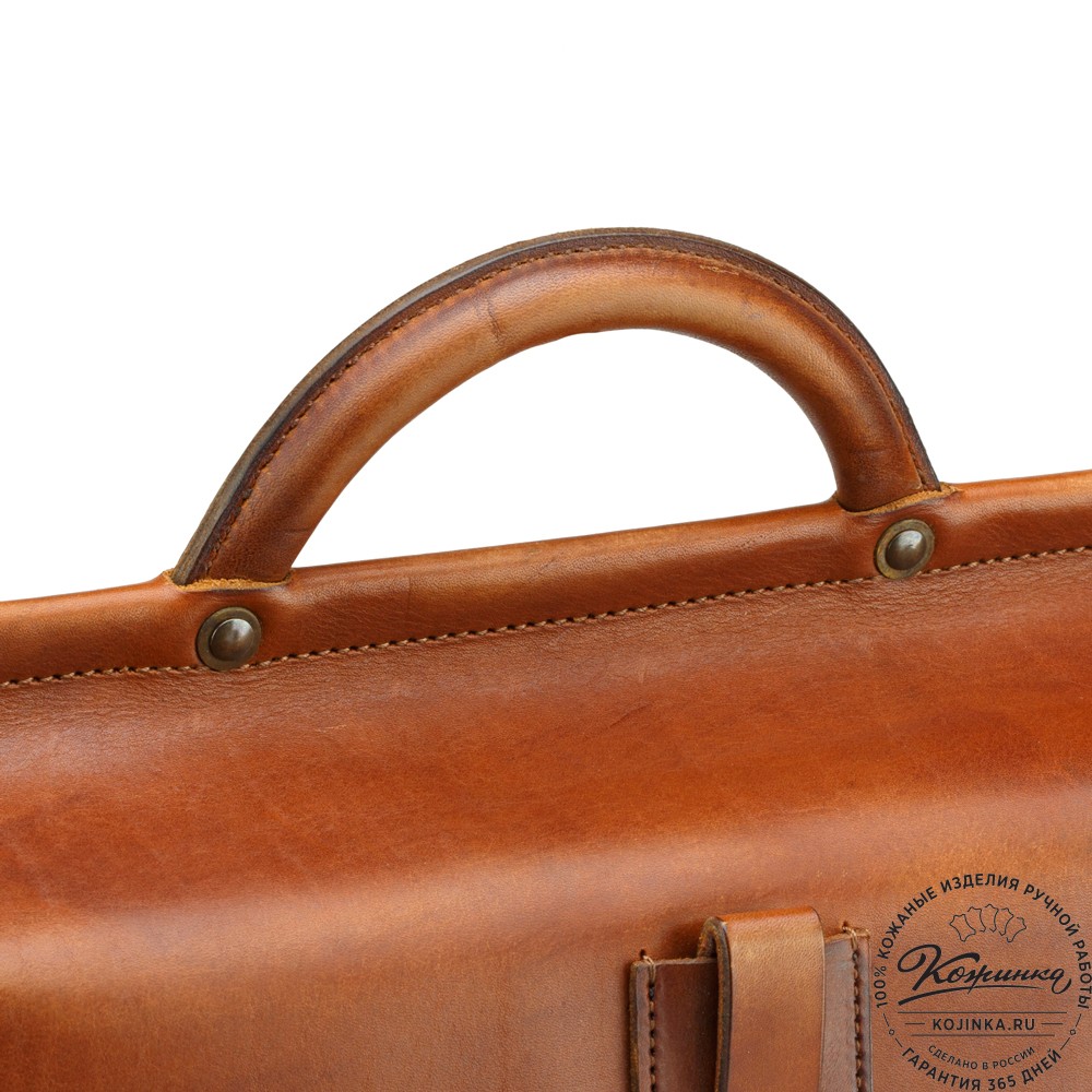 Кожаный портфель "Крокер" (коричневый)