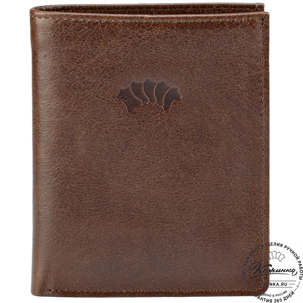 Кожаное портмоне "Россия" (коричневое)