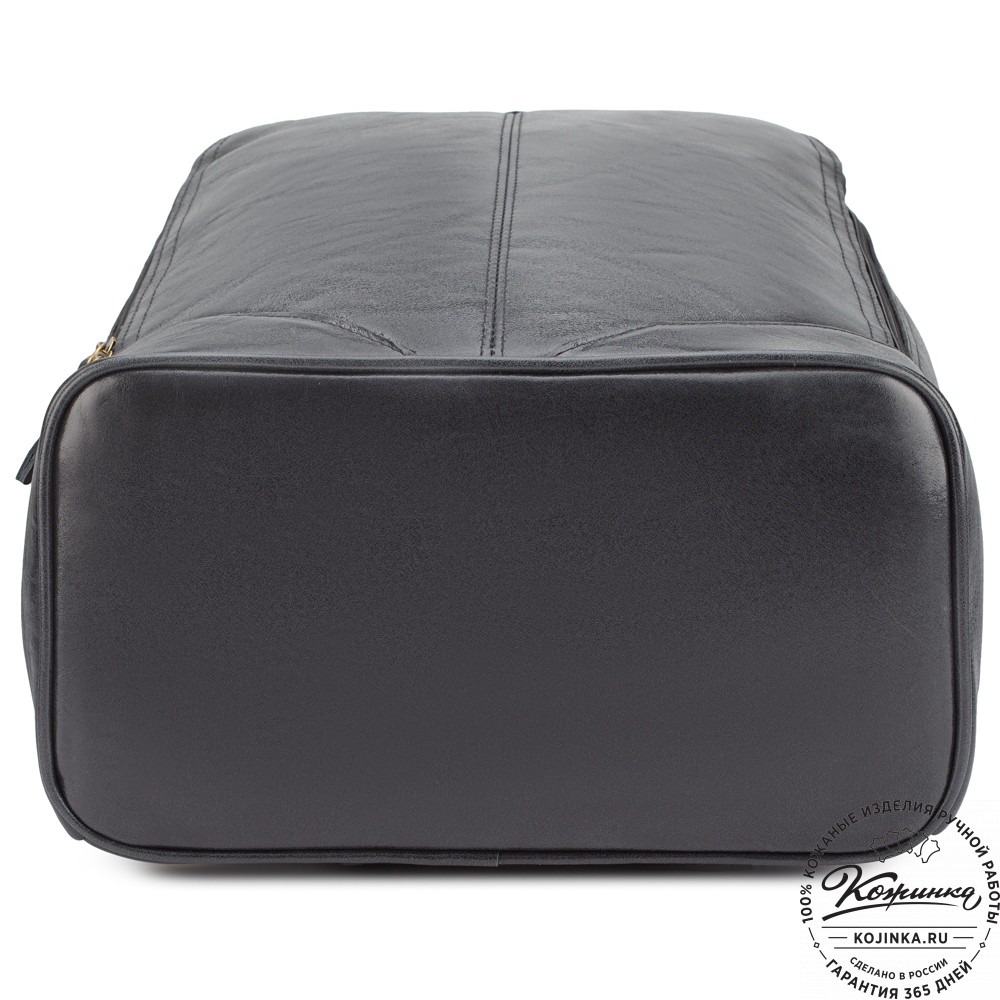 Кожаный рюкзак "Венгрия" (чёрный)