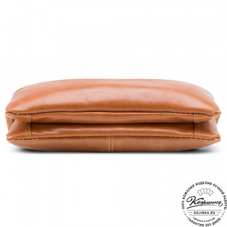 Женская кожаная сумка "Хельга" (рыжая)