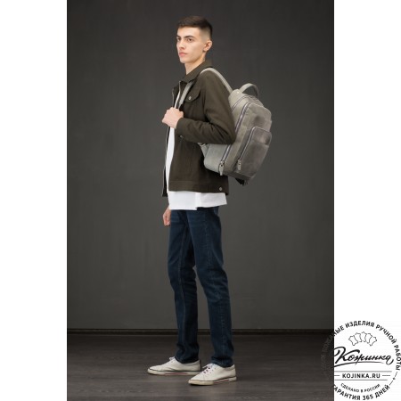 Кожаный рюкзак "Марвин" (какао крейзи)