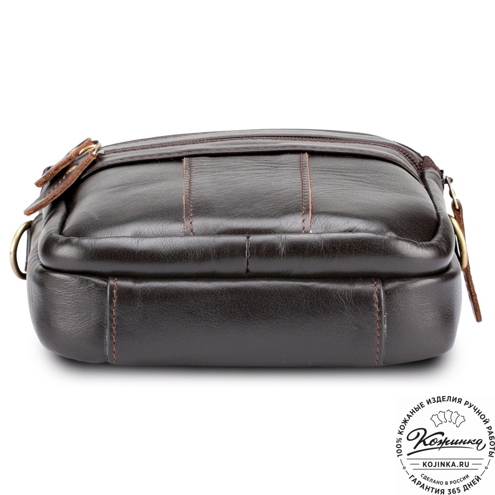 Кожаная сумка "Дали" (коричневая)