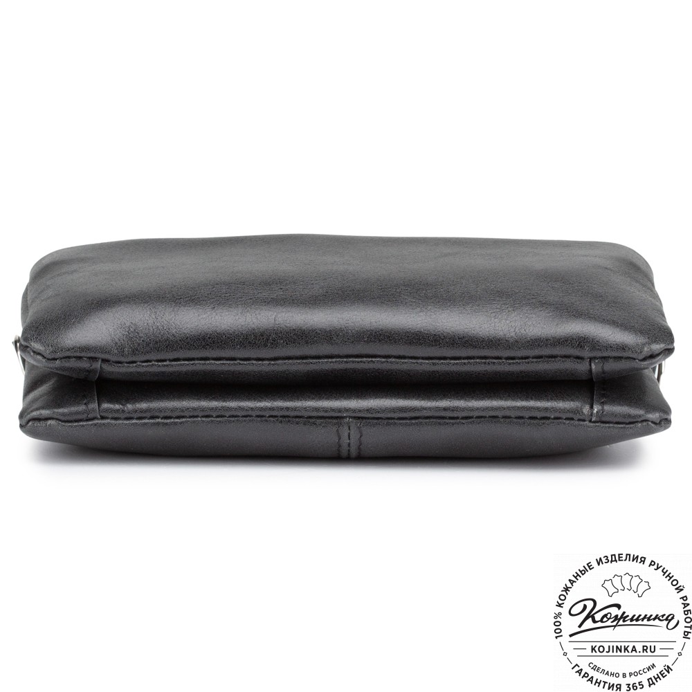 Женская кожаная сумка "Хельга" (чёрная)