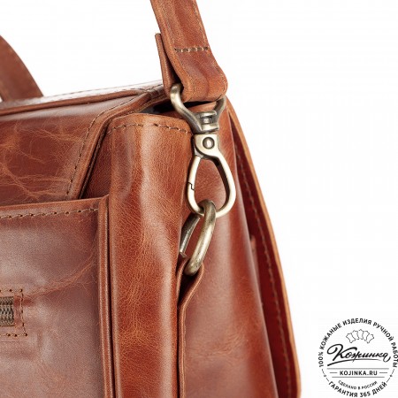 Кожаный портфель "Джозеф" (рыжий антик)