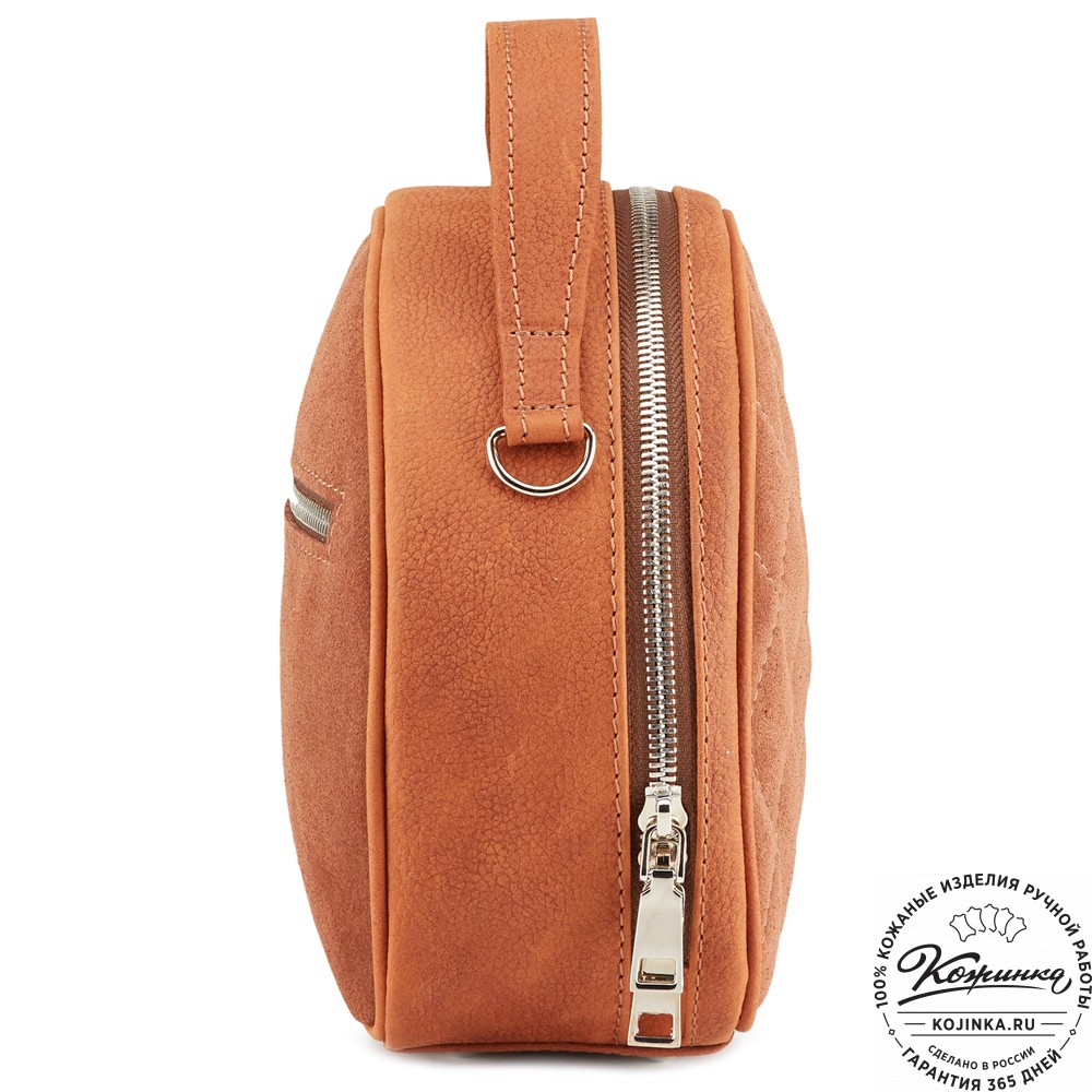 Женская кожаная сумка "Селин" (терракот)