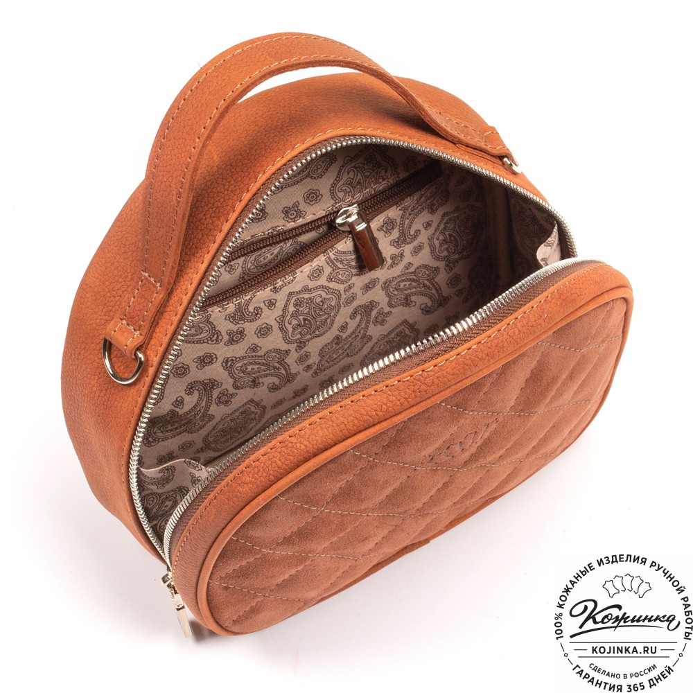 Женская кожаная сумка "Селин" (терракот)