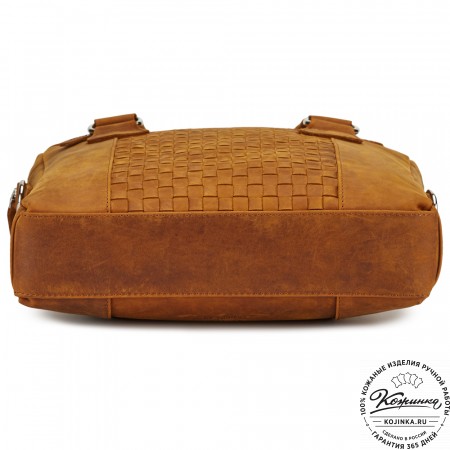 Кожаная сумка "Крюгер" (коричневый крейзи)