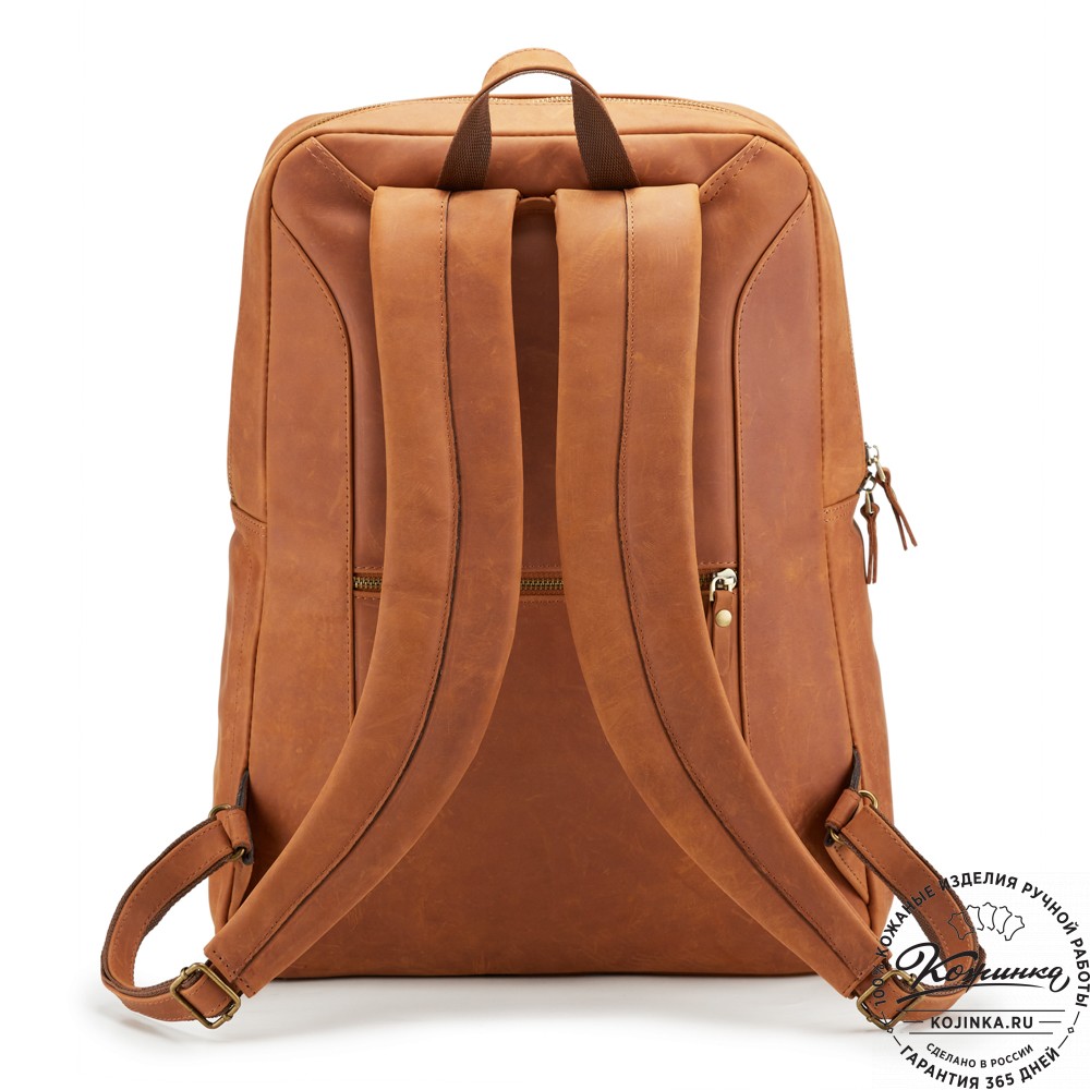 Кожаный рюкзак "Джейкоб" (коричневый крейзи)