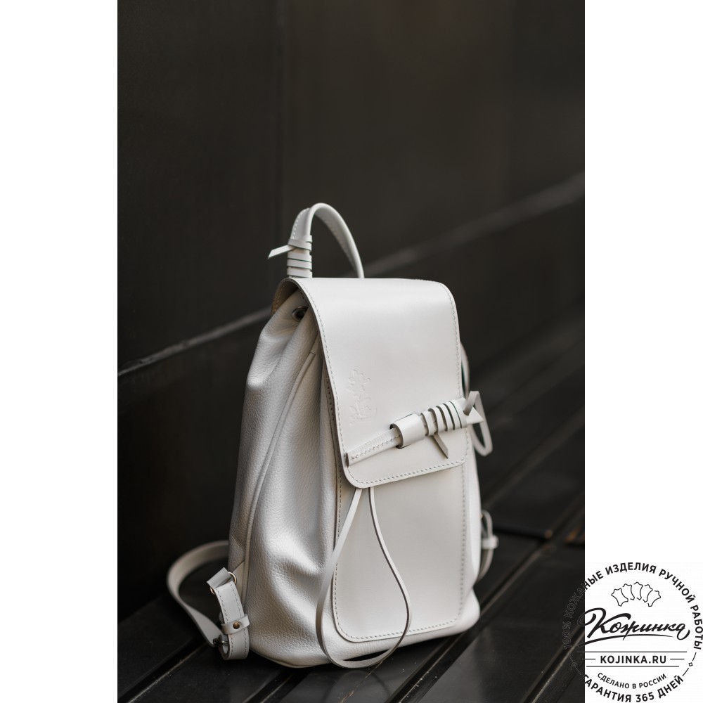 Женский кожаный рюкзак "Гейша" (розовый)