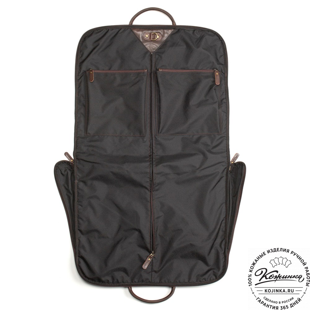 Кожаный портплед "Сильвер" (темно-коричневый)